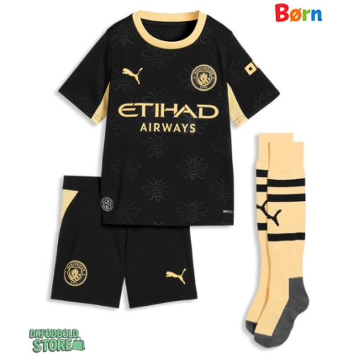 Manchester City Ayyoub Bouaddi #32 Replika Babytøj Udebanesæt Børn 2026-27 Kortærmet (+ Korte bukser)